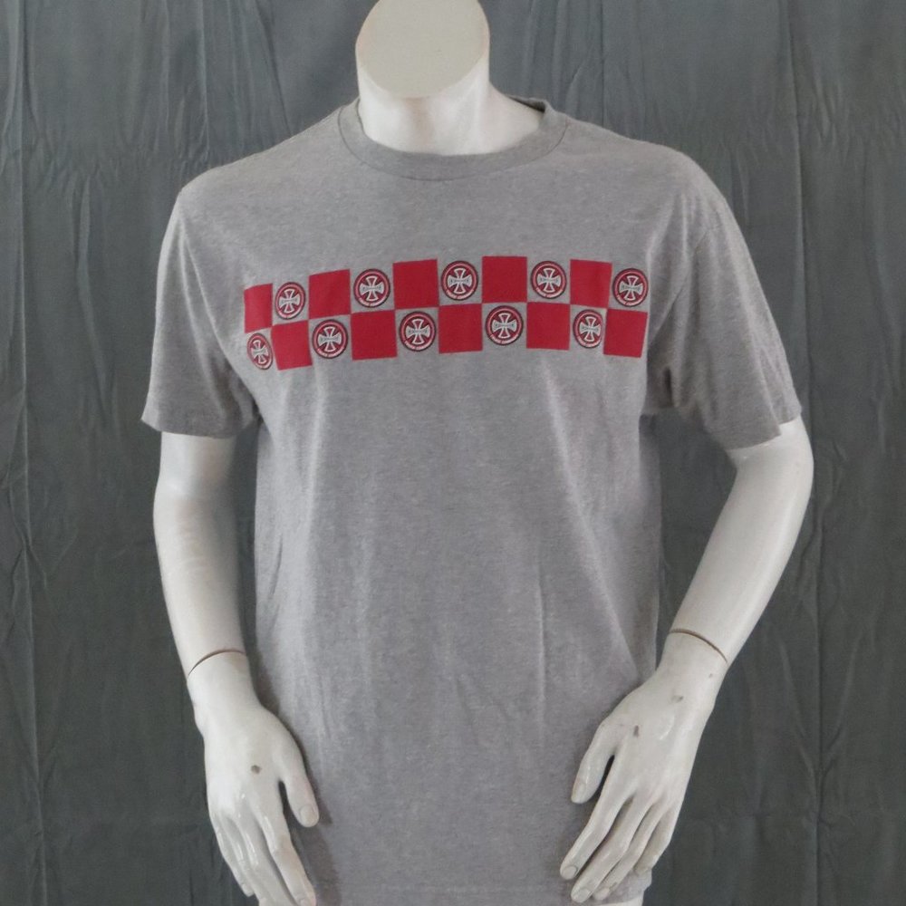 Vintage Skateboard Shirt - Independent Trucks Checkerboard Pattern - Men's Large